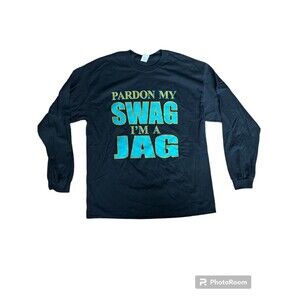 JACKSONVILLE JAGUARS Men's XL Black Long Sleeve Graphic T-Shirt NFL Swag